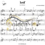 نت پیانو آهنگ لطف از رضا بهرام به همراه آکورد