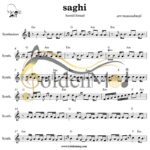 نت کیبورد ساقی از حمید هیراد به همراه آکورد