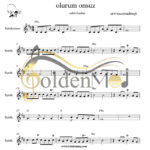 نت کیبورد Olurum Onsuz از Cahit Berkay به همراه آکورد