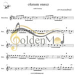 نت ملودیکا آهنگ Olurum Onsuz از Cahit Berkay