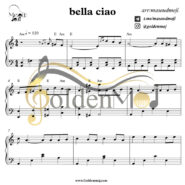نت پیانو بلاچاو Bella Ciao از مانلی جمال